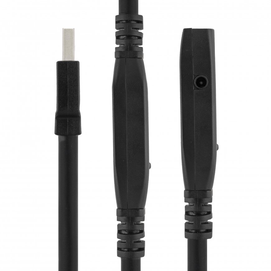 Deltaco USB3-1008 USB kabelis 15 m USB 3.2 Gen 1 (3.1 Gen 1) USB A Melns – 3