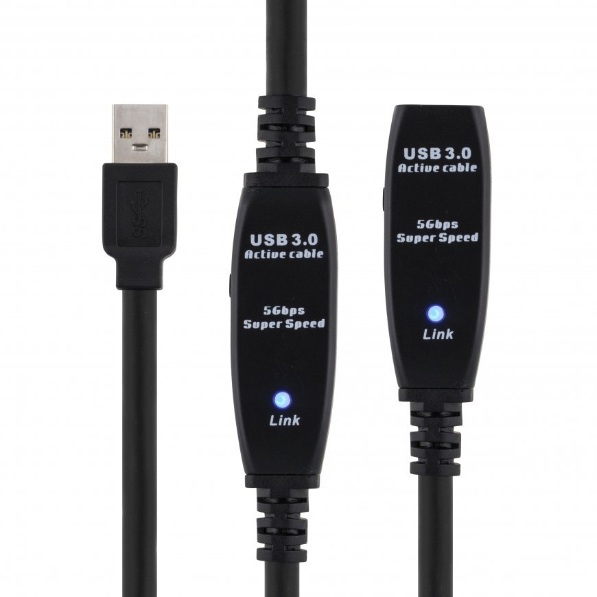 Deltaco USB3-1008 USB кабель 15 m USB 3.2 Gen 1 (3.1 Gen 1) USB A Черный – 4