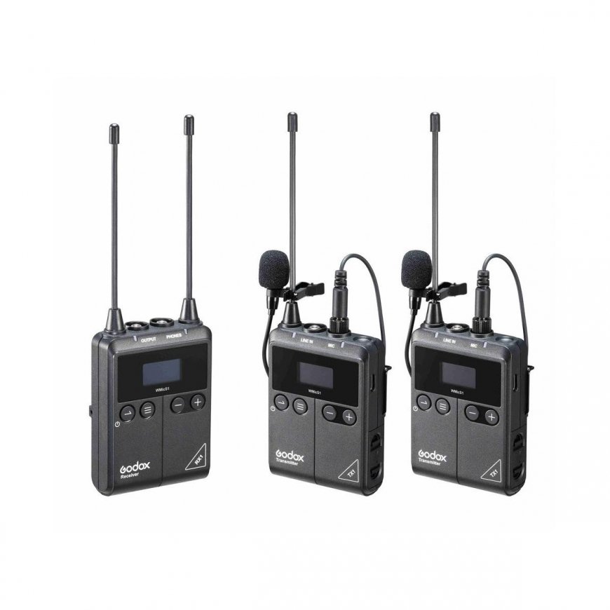 Godox WmicS1 Kit 2 UHF Lavalier wireless System – 2