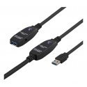 Deltaco USB3-1006 USB kabelis 10 m USB 3.2 Gen 1 (3.1 Gen 1) Mini-USB B USB A Melns