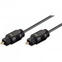 Deltaco TOTO-10 audio kabelis 10 m Toslink Melns