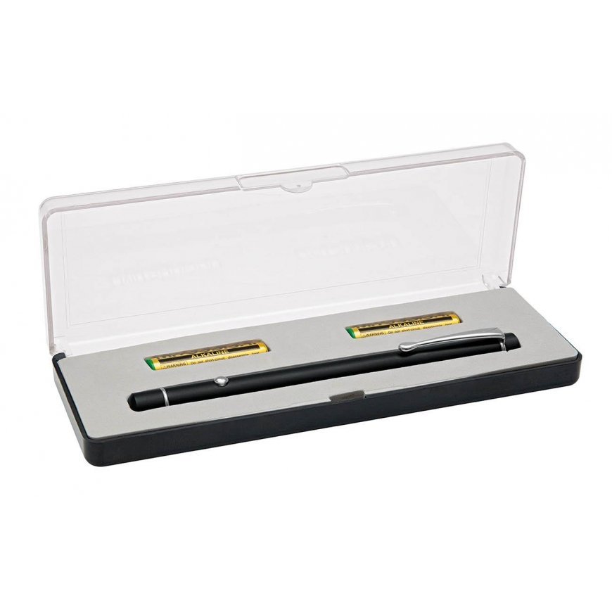 Laser pointer WEDO, metal, red laser, black sp.