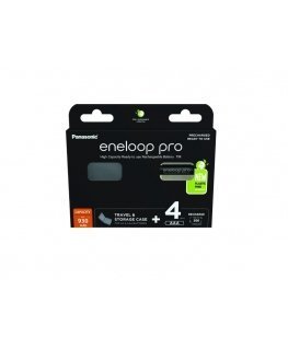Rechargeable batteries Panasonic ENELOOP Pro BK-4HCDEC4BE, 930 mAh, 500 (4xAAA) in a box