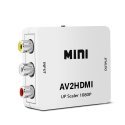 RoGer Адаптер для Преобразования сигнала RCA на HDMI (+ Аудио) белый RoGer Адаптер для Преобразования сигнала RCA на HDMI (+ Аудио) белый