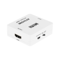 RoGer Adapter to Transfer RCA to HDMI Signal (+Audio) White RoGer Adapter to Transfer RCA to HDMI Signal (+Audio) White