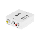 RoGer Adapter to Transfer RCA to HDMI Signal (+Audio) White RoGer Adapter to Transfer RCA to HDMI Signal (+Audio) White