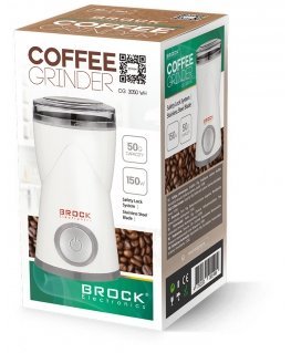 Brock Electronics CG 3050 WH kafijas dzirnaviņas 150 W Balts
