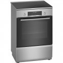 Viryklė Bosch Cooker HLS79W351U Series 6 Hob type Induction, Oven type Electric, Stainless Steel, Plotis 60 cm, Grilling, LCD, 6