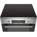 Viryklė Bosch Cooker HLS79W351U Series 6 Hob type Induction, Oven type Electric, Stainless Steel, Plotis 60 cm, Grilling, LCD, 6