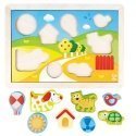 Hape Toys E1601 паззл Скользящий пазл 12 шт Животные Hape Toys E1601 паззл Скользящий пазл 12 шт Животные