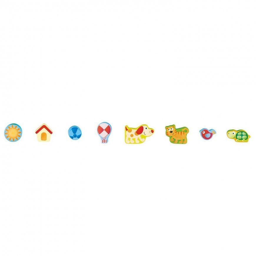 Hape Toys E1601 dėlionė Stumdoma dėlionė 12 vnt Gyvūnai – 2