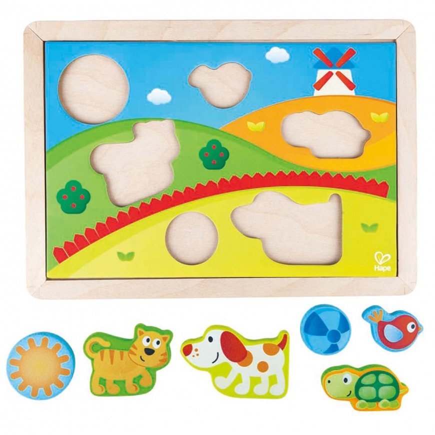 Hape Toys E1601 pusle Libistatav pusle 12 tk Animals – 4