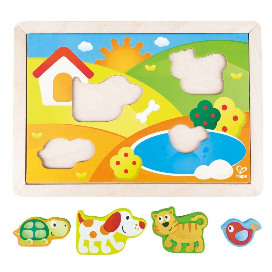 Hape Toys E1601 puzle Bīdāmā puzle 12 pcs Dzīvnieki – 5