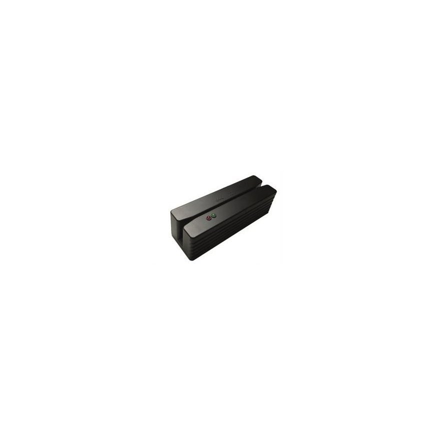 Compact magnetic card reader with USB interface, lane 1 + 2 + 3, black Deltaco CMSR-33-USB / POS-420 – 2