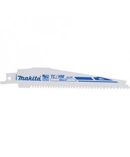 Makita B-49834 Tiesinio pjūklo pjūklelis TC/HM 152x1,25mm, (6-8tpi), 1 vnt., medžiui su medvaržčiais, metalui., Stiklo audiniui 