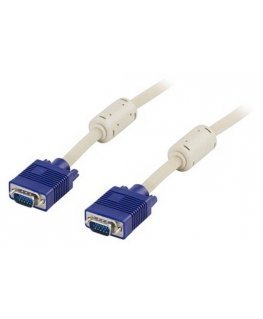 Deltaco RGB-2D VGA кабель 15 m VGA (D-Sub) Синий, Белый
