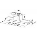 FABER S.p.A. In-Nova Premium WH M A90 Sisseehitatud Valge 670 m³/h