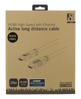 Deltaco HDMI-1250 HDMI кабель 25 m HDMI Тип A (Стандарт) Черный