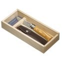 Opinel No. 08 Olive wood + sheath in pencil box Opinel No. 08 Olive wood + sheath in pencil box