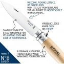 Opinel No. 08 Garden w. wood handle Opinel No. 08 Garden w. wood handle