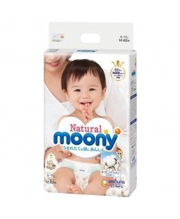 Diapers MOONY Natural M 6-11kg 46 pcs.