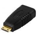 Deltaco HDMI-18 гендерный адаптер 19-pin HDMI 19-pin miniHDMI Черный Deltaco HDMI-18 гендерный адаптер 19-pin HDMI 19-pin miniHDMI Черный