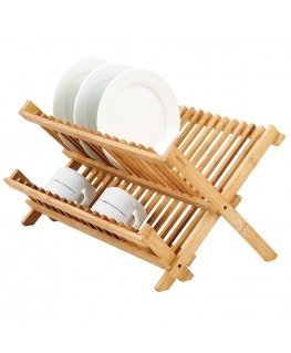 KING HOFF Folding bamboo dish dryer KH 1631