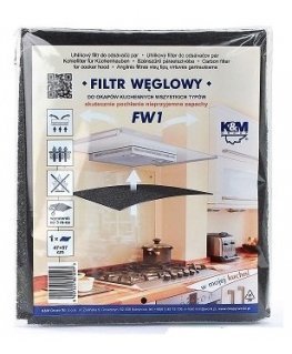 K&M Universālais ogles filtrs virtuves tvaika nosūcējam