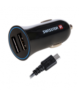 Swissten Car Charger 2x USB-A 2.4 A (20110900)