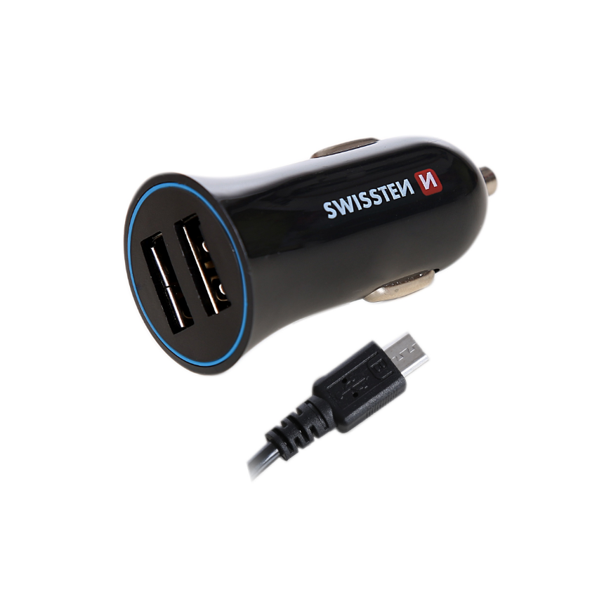 Swissten Car Charger 2x USB-A 2