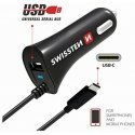 „Swissten“ automobilinis įkroviklis 2x USB-A 2,4 A (20110900) „Swissten“ automobilinis įkroviklis 2x USB-A 2,4 A (20110900)