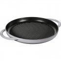 Staub grill pan induction round 30cm Graphite Grey Staub grill pan induction round 30cm Graphite Grey