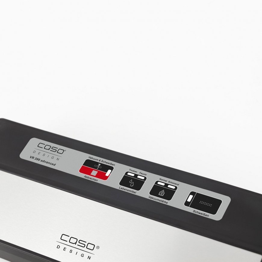 Caso VR 390 advanced vacuum sealer -800 mbar Black, Stainless steel – 4