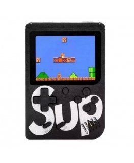 GameBox R1 8bit Ретро портативная игровая консоль с 400 играми 3'' LCD экраном и TV RCA кабелем Черный