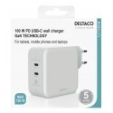 Deltaco USBC-GAN03 mobile device charger White Indoor Deltaco USBC-GAN03 mobile device charger White Indoor