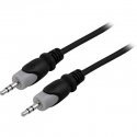 Deltaco MM-151 audio cable 3 m 3.5mm Black, Grey Deltaco MM-151 audio cable 3 m 3.5mm Black, Grey