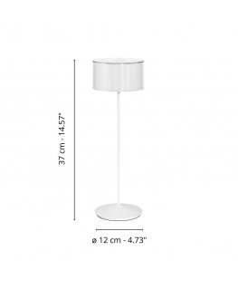 ab+ by Abert Logo portable Table Lamp white