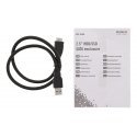 Deltaco MAP-K2568 cieto disku uzglabāšanas sistēma HDD/SSD korpuss Melns 2.5"