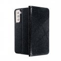 TakeMe 3D-Crystal Shine Magnetic fix Book Case for Samsung Galaxy M51 (M515F) Black