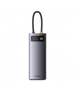 Baseus Metal Gleam Series HUB 7 in 1 USB Type C Docking Station - 1 x HDMI / 1 x VGA / 3 x USB 3.2 Gen. 1/1 x Power Delivery / 1