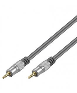 Goobay HT 95-0150 1.5m PL audio cable 3.5mm Grey, Silver