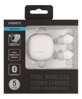 Deltaco TWS-0002 Ausinės be mikrofono ir ausinės su mikrofonu Laisvų rankų įranga Bevielis Įkišamos į ausį Bluetooth Balta