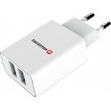 Swissten charger 2x USB-A 3 A (22051000)