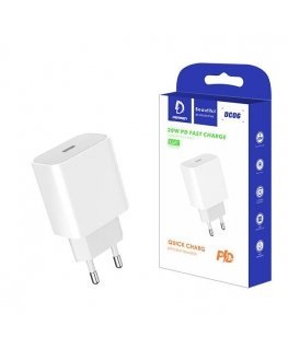 REISLAADIJA DENMEN DC06 SINGLE 3,6A 20W, VALGE 3600mAh TÜÜP-C TOITEVÄLJANDUSE SISEND