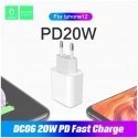 TRAVEL CHARGER DENMEN DC06 SINGLE 3.6A 20W WHITE 3600mAh TYPE-C POWER DELIVERY INPUT TRAVEL CHARGER DENMEN DC06 SINGLE 3.6A 20W WHITE 3600mAh TYPE-C POWER DELIVERY INPUT