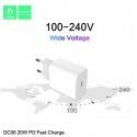 TRAVEL CHARGER DENMEN DC06 SINGLE 3.6A 20W WHITE 3600mAh TYPE-C POWER DELIVERY INPUT TRAVEL CHARGER DENMEN DC06 SINGLE 3.6A 20W WHITE 3600mAh TYPE-C POWER DELIVERY INPUT