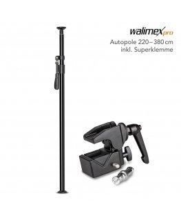 walimex pro Autopole 220-380cm incl. Superclamp
