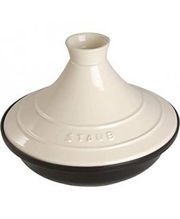 Staub Tajine 20cm round, cream cast iron, Tagine specialities
