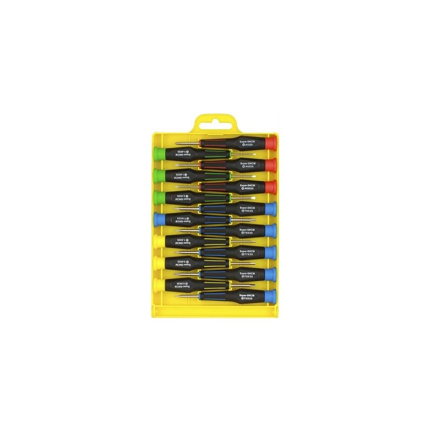 Deltacoimp Precision chisel kit, 15 chisels