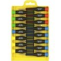 Precision chisel kit, 15 chisels, grooves / philips / torx / hex DELTACOIMP / VK-250 Precision chisel kit, 15 chisels, grooves / philips / torx / hex DELTACOIMP / VK-250
